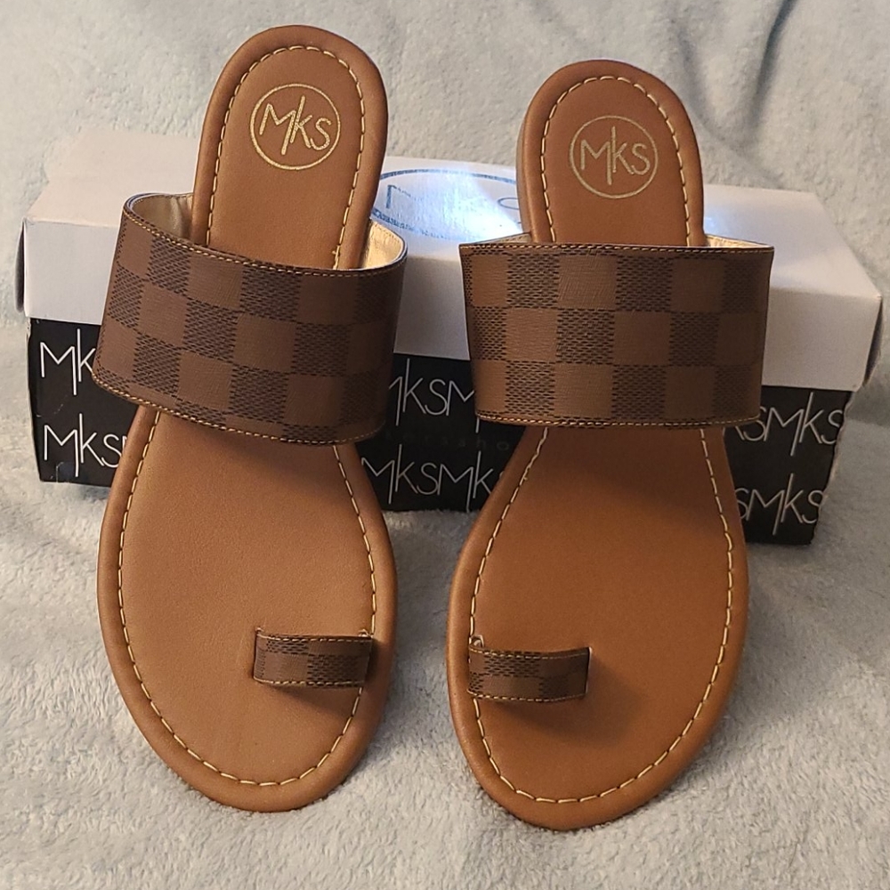 MKS Womans Brown Sandals